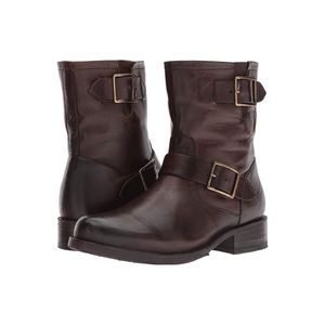 FRYE Vicky Engineer Moto Boots - Brown